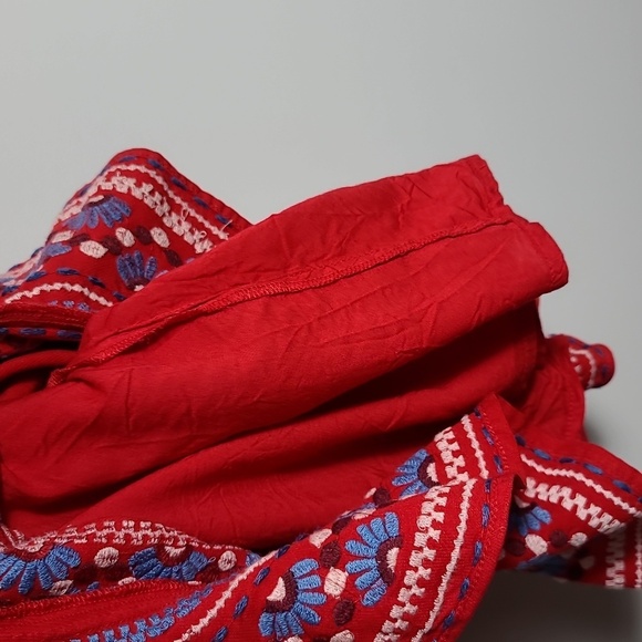 ANTHROPOLOGIE AKEMI + KIN "Lila" Embroidered Linen Blend Floral Dress Size XS - Picture 15 of 16